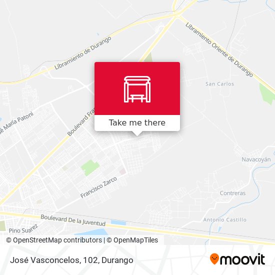 Mapa de José Vasconcelos, 102