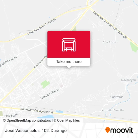 Mapa de José Vasconcelos, 102