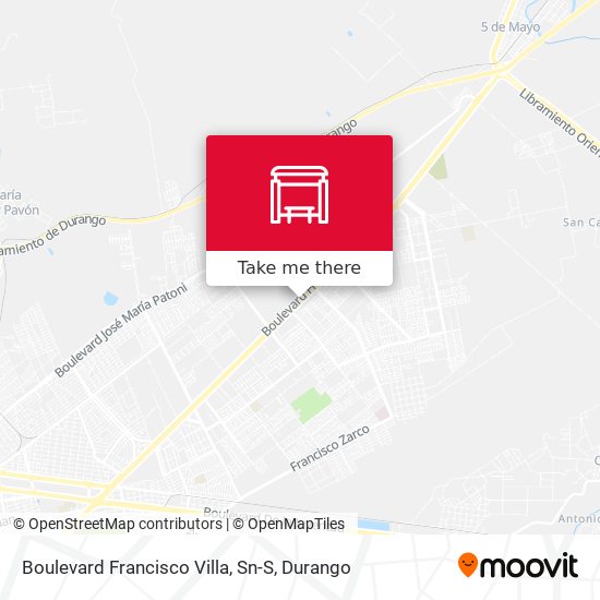 Mapa de Boulevard Francisco Villa, Sn-S