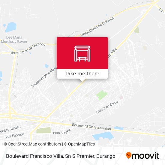 Boulevard Francisco Villa, Sn-S Premier map