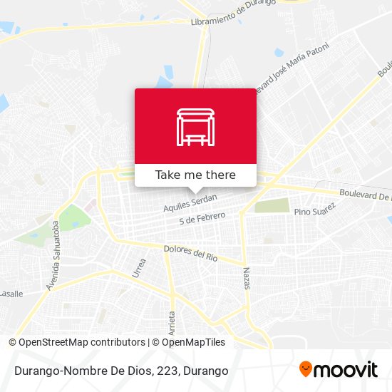 Durango-Nombre De Dios, 223 map