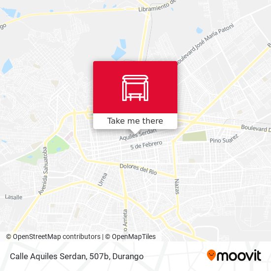 Mapa de Calle Aquiles Serdan, 507b