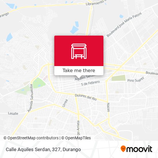 Mapa de Calle Aquiles Serdan, 327