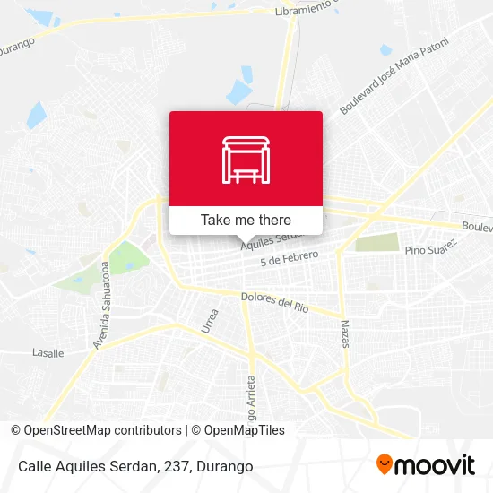 Mapa de Calle Aquiles Serdan, 237