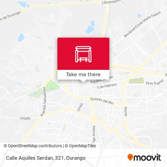 Mapa de Calle Aquiles Serdan, 321