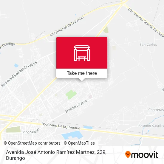 Mapa de Avenida José Antonio Ramírez Martnez, 229