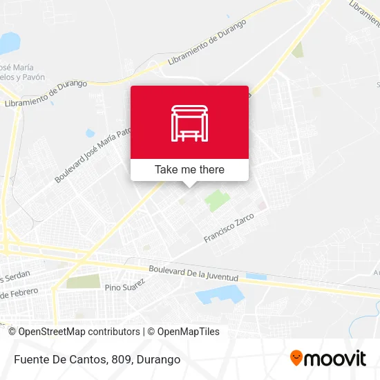 Mapa de Fuente De Cantos, 809