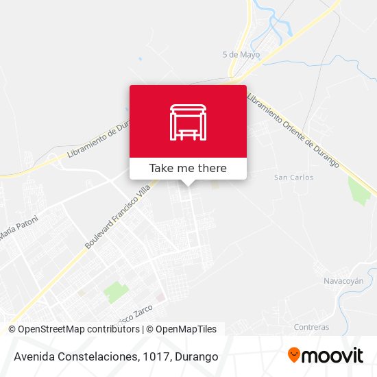 Avenida Constelaciones, 1017 map