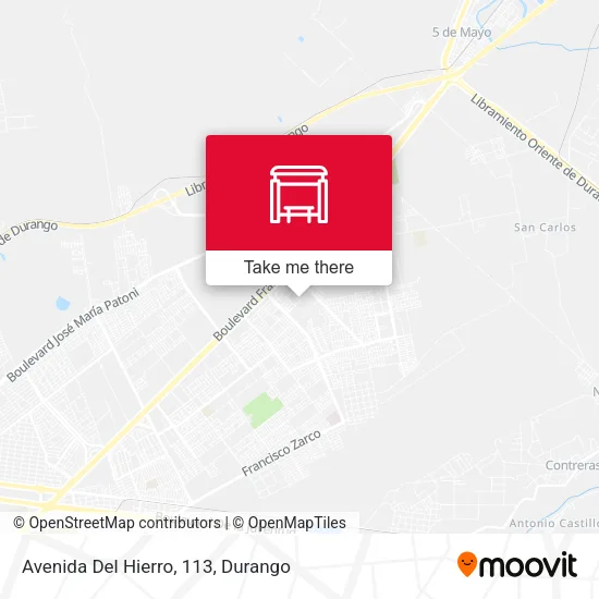 Mapa de Avenida Del Hierro, 113