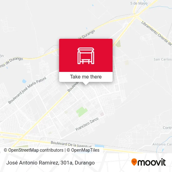Mapa de José Antonio Ramírez, 301a