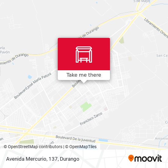 Mapa de Avenida Mercurio, 137
