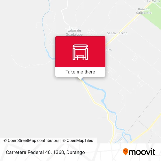 Mapa de Carretera Federal 40, 1368