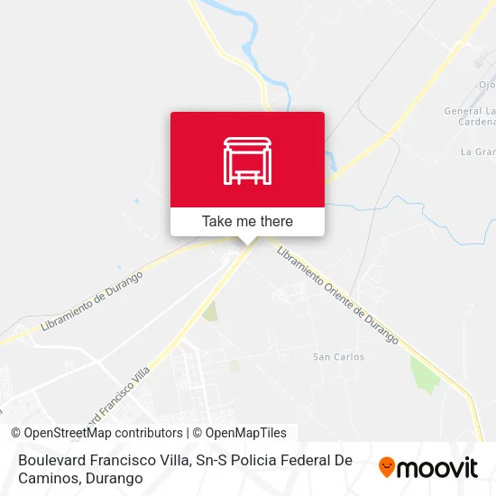 Mapa de Boulevard Francisco Villa, Sn-S Policia Federal De Caminos