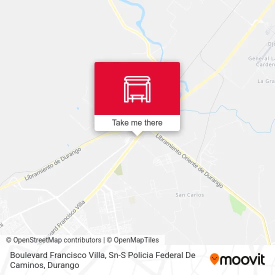Mapa de Boulevard Francisco Villa, Sn-S Policia Federal De Caminos
