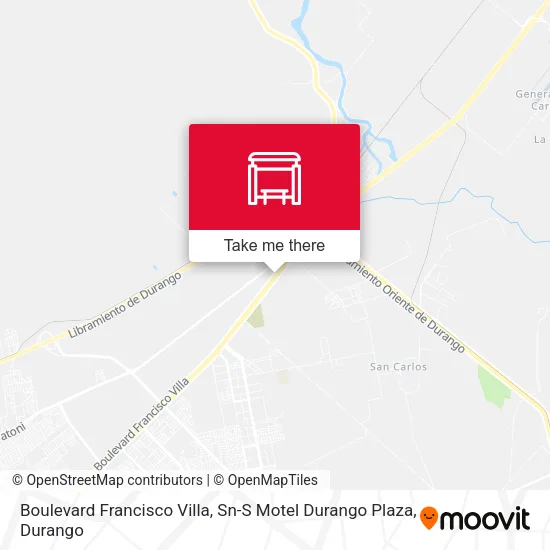Mapa de Boulevard Francisco Villa, Sn-S Motel Durango Plaza