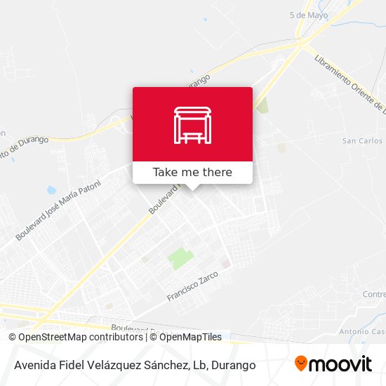 Avenida Fidel Velázquez Sánchez, Lb map