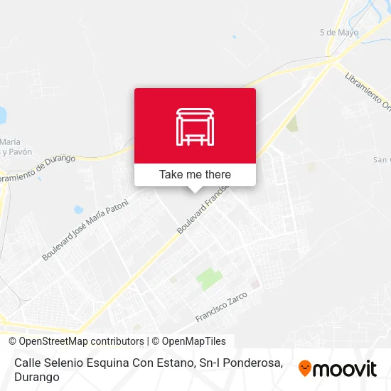 Mapa de Calle Selenio Esquina Con Estano, Sn-I Ponderosa