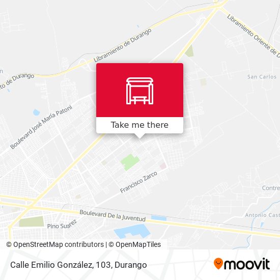 Calle Emilio González, 103 map
