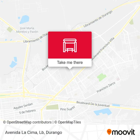 Mapa de Avenida La Cima, Lb