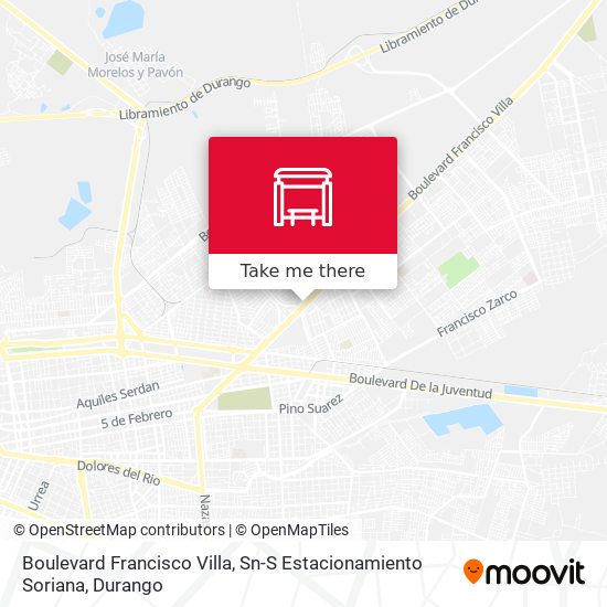 Mapa de Boulevard Francisco Villa, Sn-S Estacionamiento Soriana