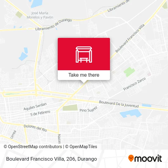 Mapa de Boulevard Francisco Villa, 206