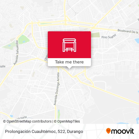Prolongación Cuauhtémoc, 522 map