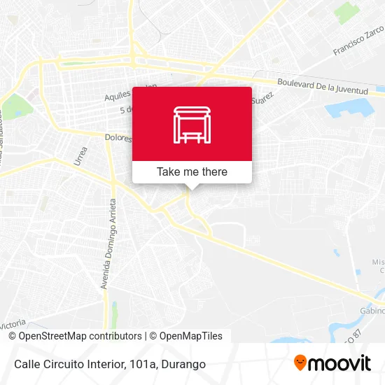 Mapa de Calle Circuito Interior, 101a