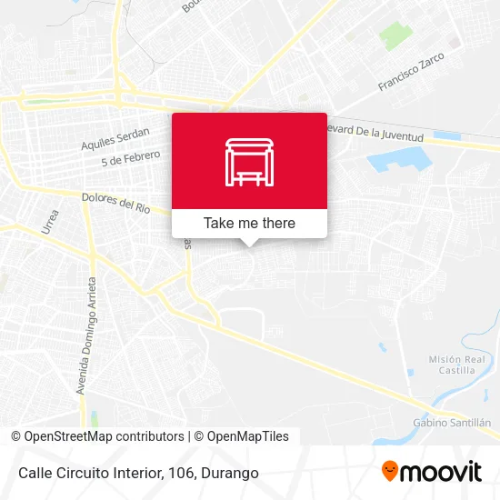 Calle Circuito Interior, 106 map