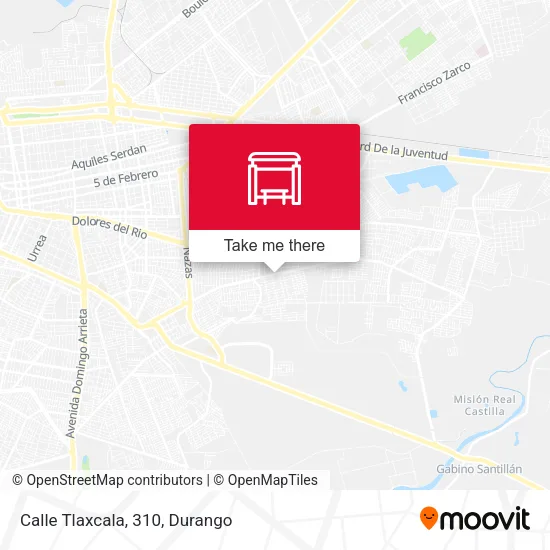 Mapa de Calle Tlaxcala, 310