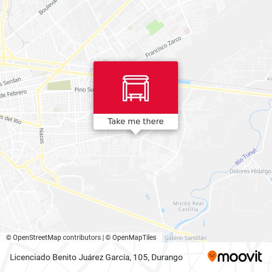 Mapa de Licenciado Benito Juárez García, 105