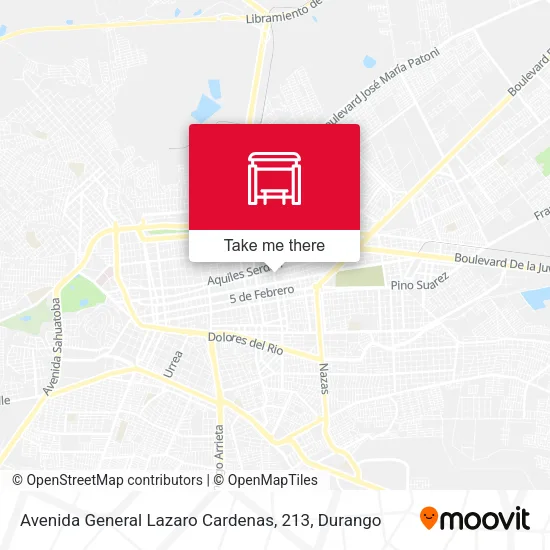 Mapa de Avenida General Lazaro Cardenas, 213