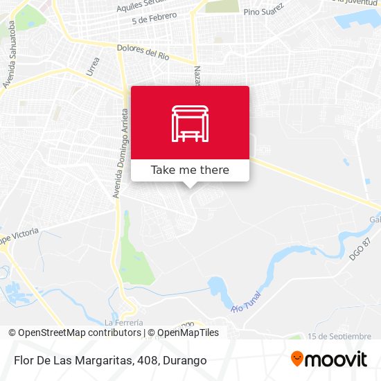 Flor De Las Margaritas, 408 map