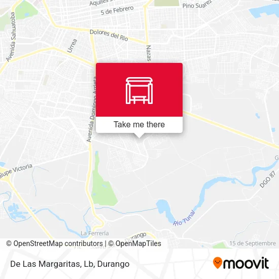 Mapa de De Las Margaritas, Lb