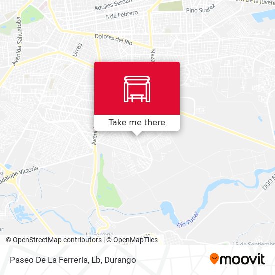 Paseo De La Ferrería, Lb map