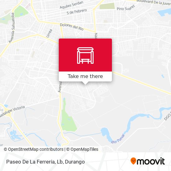 Paseo De La Ferrería, Lb map