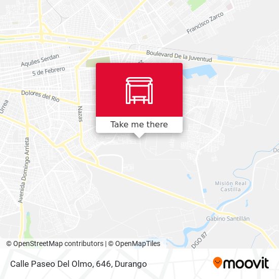 Calle Paseo Del Olmo, 646 map