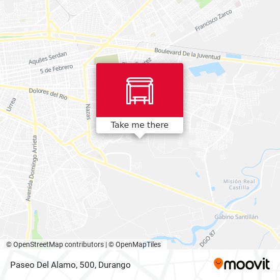 Mapa de Paseo Del Alamo, 500