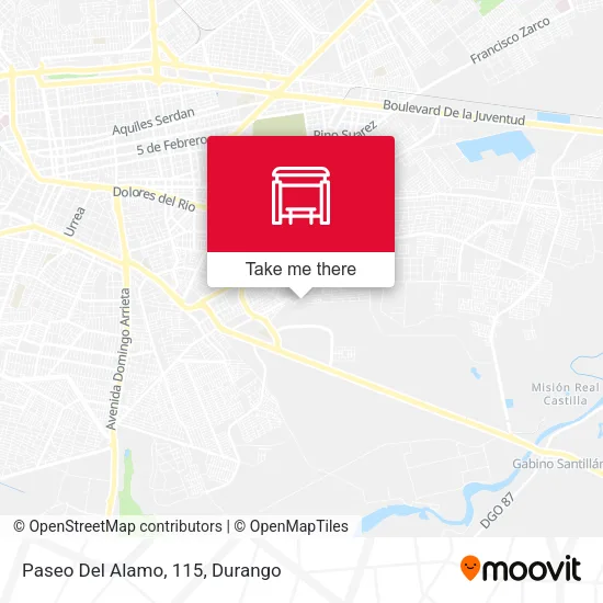 Mapa de Paseo Del Alamo, 115