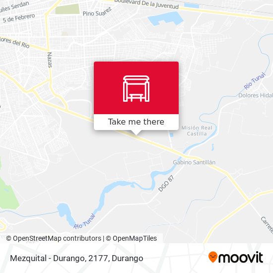 Mezquital - Durango, 2177 map