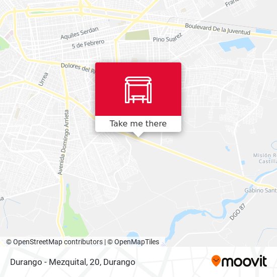 Mapa de Durango - Mezquital, 20