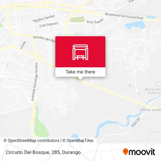 Mapa de Circuito Del Bosque, 285