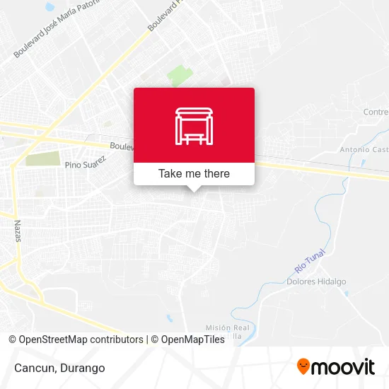 Mapa de Cancun