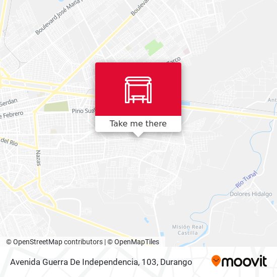 Avenida Guerra De Independencia, 103 map