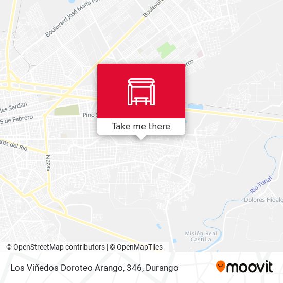 Mapa de Los Viñedos Doroteo Arango, 346