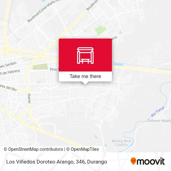 Mapa de Los Viñedos Doroteo Arango, 346