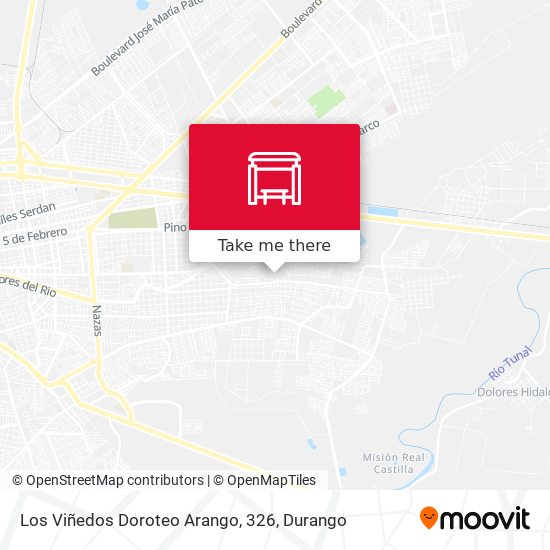 Los Viñedos Doroteo Arango, 326 map