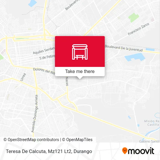 Teresa De Calcuta, Mz121 Lt2 map