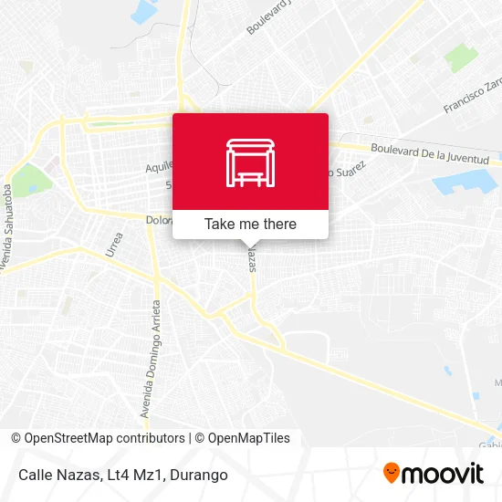Mapa de Calle Nazas, Lt4 Mz1