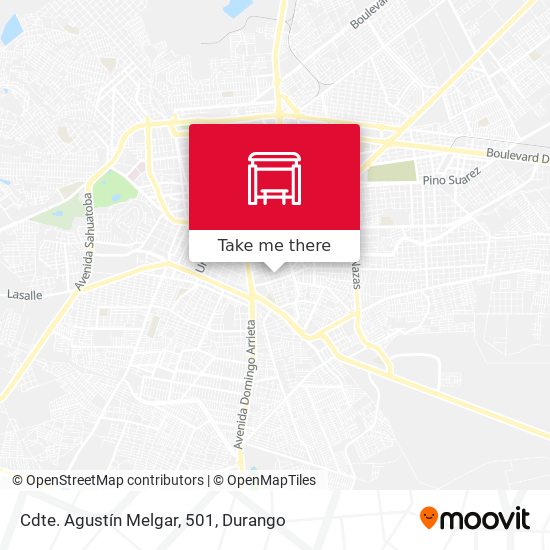 Cdte. Agustín Melgar, 501 map