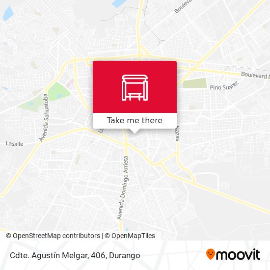 Cdte. Agustín Melgar, 406 map